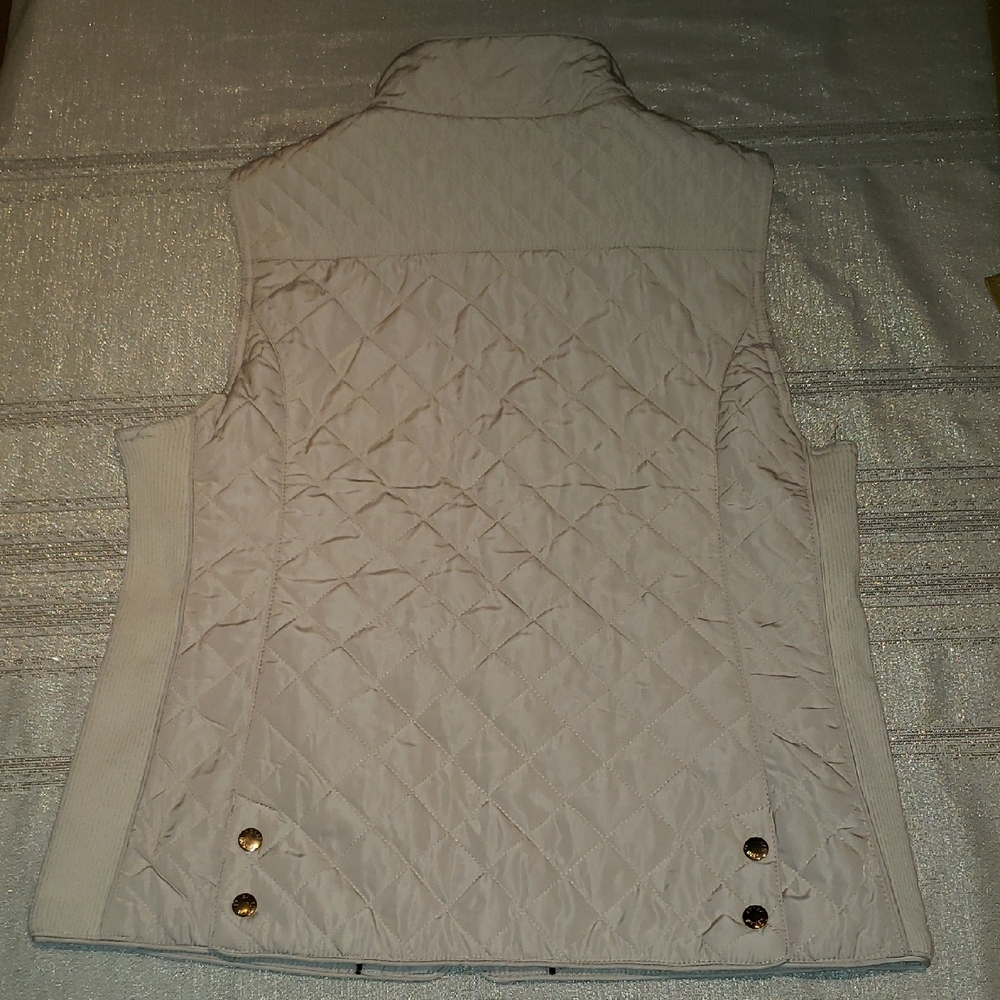 Kenar NEW Women's L Quilted Vest Zip Front NWT - Picture 6 of 16